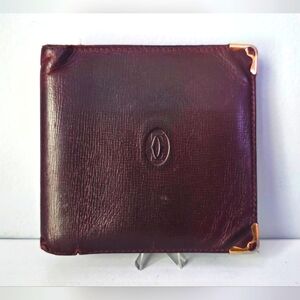 Cartier Bifold Wallet!✨️ Burgundy!
